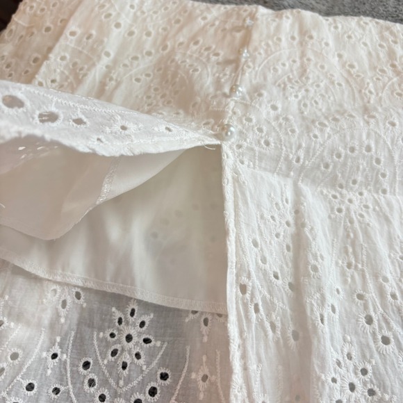 Simplee Eyelet Lace Maxi Dress XS Babydoll Coquette Cottagecore Romantic 19773 - Picture 6 of 12